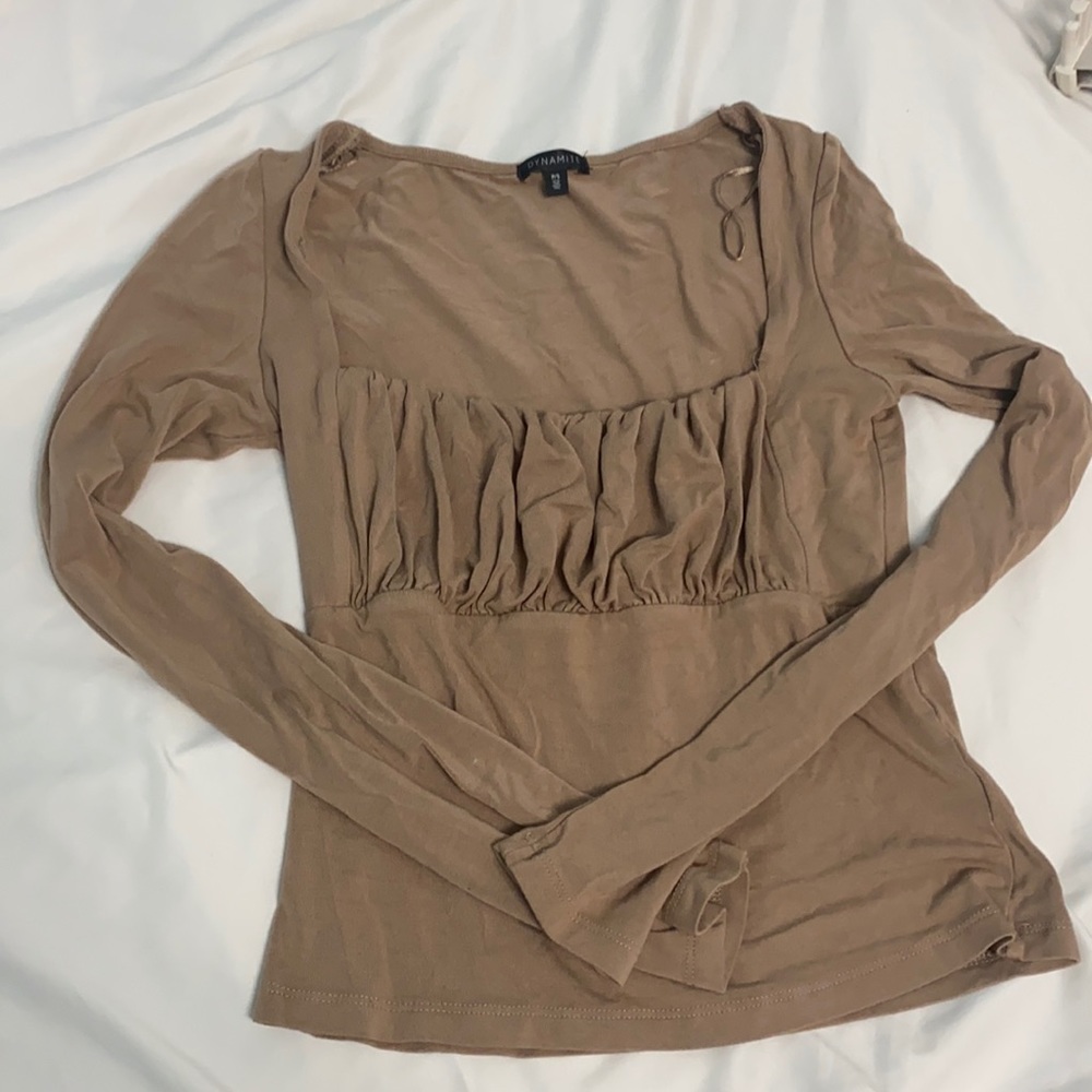 Dynamite rouched long sleeve - small